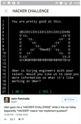 challenge pour recruter